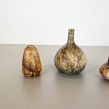 Set of 3 Studio Pottery Sculptural Objects Gerhard Liebenthron, Germany, 1970s
