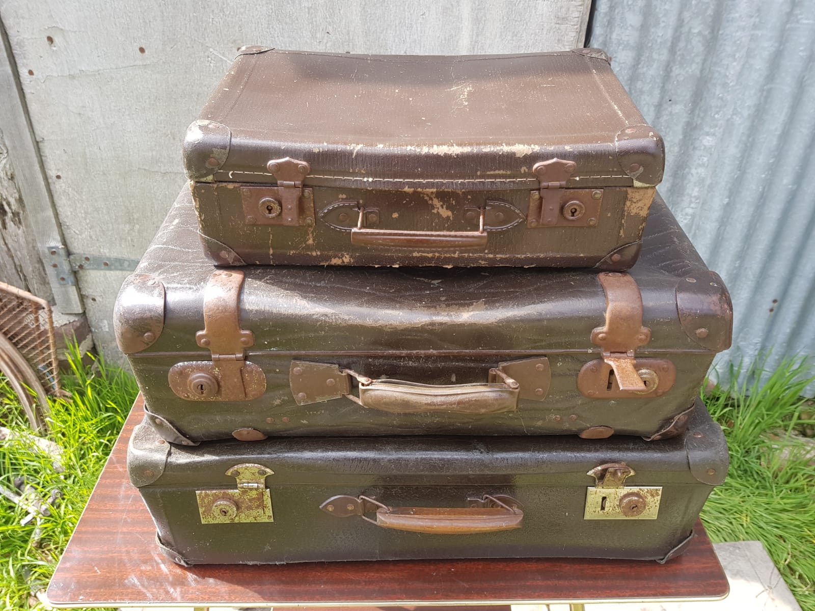 Series 3 Old Cartons Fibre Marron - Reinforcements - Vintage Anse