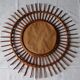 Rattan sun mirror from vintage