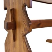 Vintage Pinewood Dining Table Desk with Drawer 60s Design