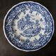 Set of 15 diner plates with English motifs Lunéville