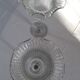 Lot of 2 photophore candlesticks in corolla shape