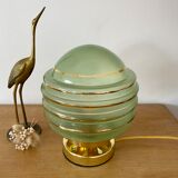 Psoer globe lamp vintage art deco