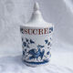 Moustiers porcelain sugar pot