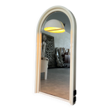Vintage 1970s Illuminated Mirror with Built-In Socket