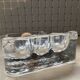 Vintage molded glass pipe ashtray