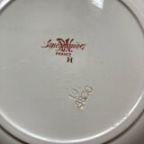 Sarreguemines plate with Montmorency decor