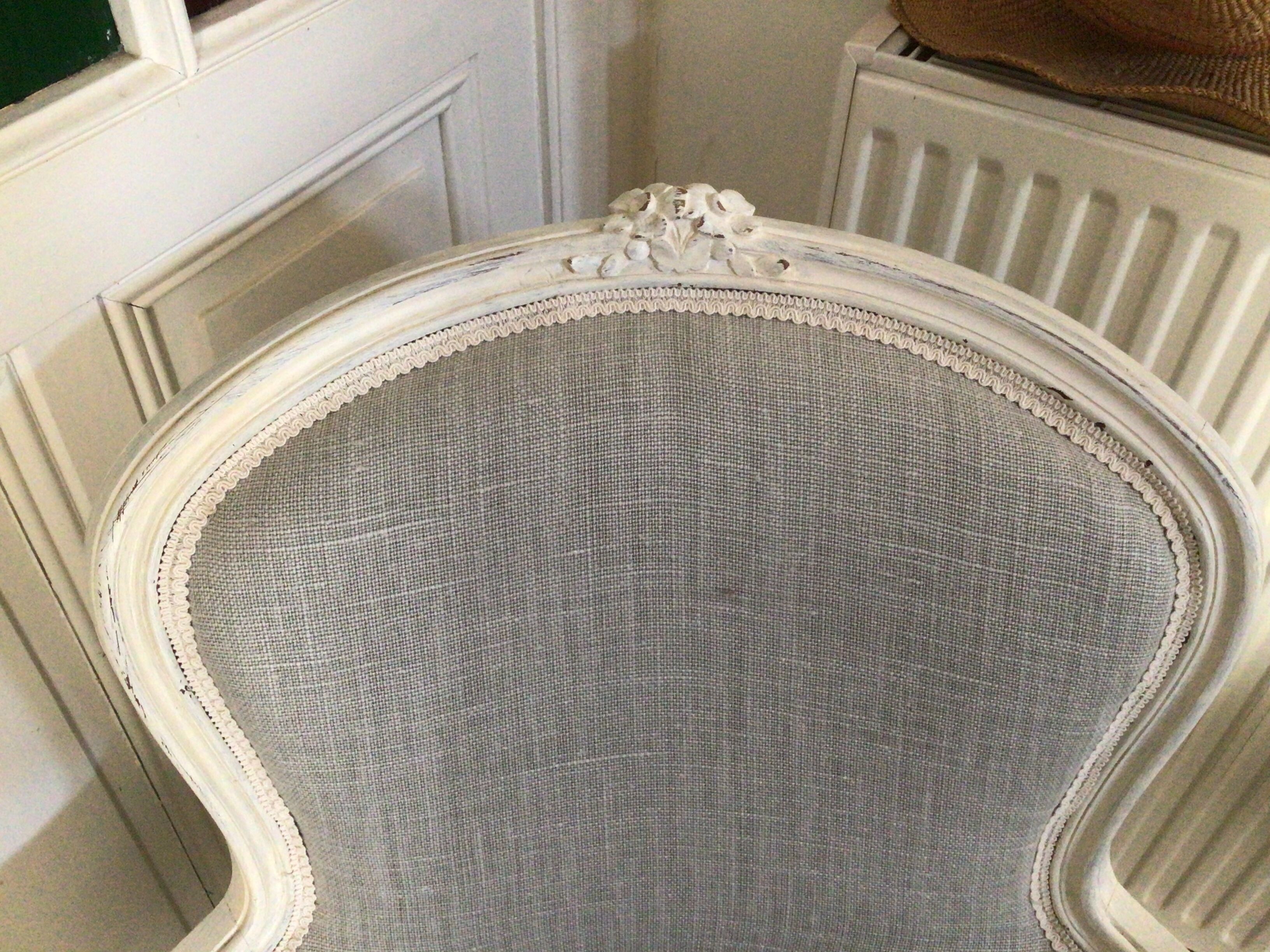 Pair of shepherdesses linen fabric