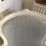 Pair of shepherdesses linen fabric