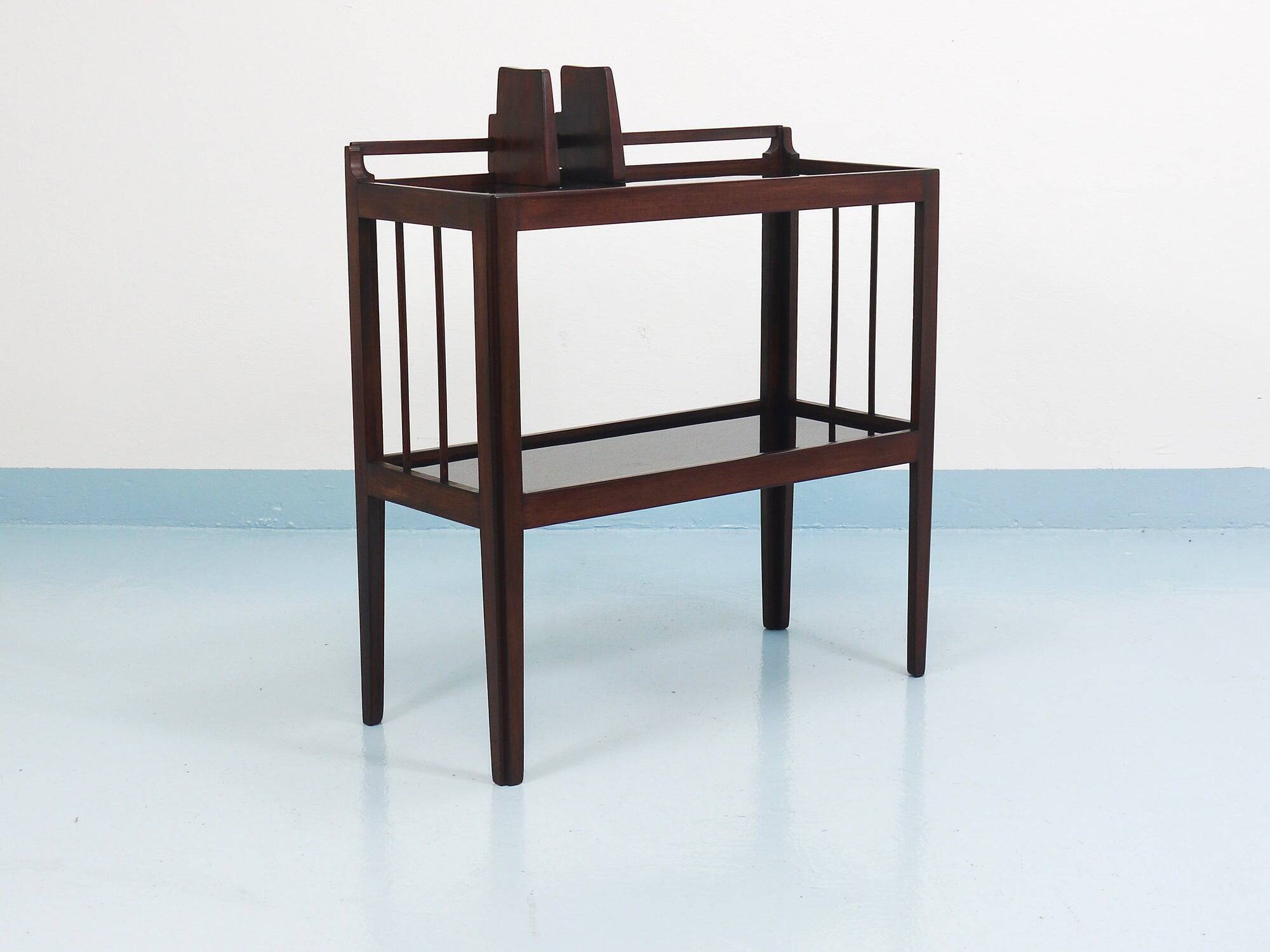 Hagenauer Jirasek unique side table, book shelf, Vienna, 1940s