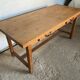 Solid pine dining farmhouse table with 2 drawers 1950 160x69x74cm