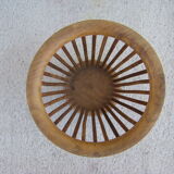 Corbeille à papier en bois vintage