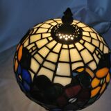 Tiffany style lamp, leaded stained glass, art nouveau.