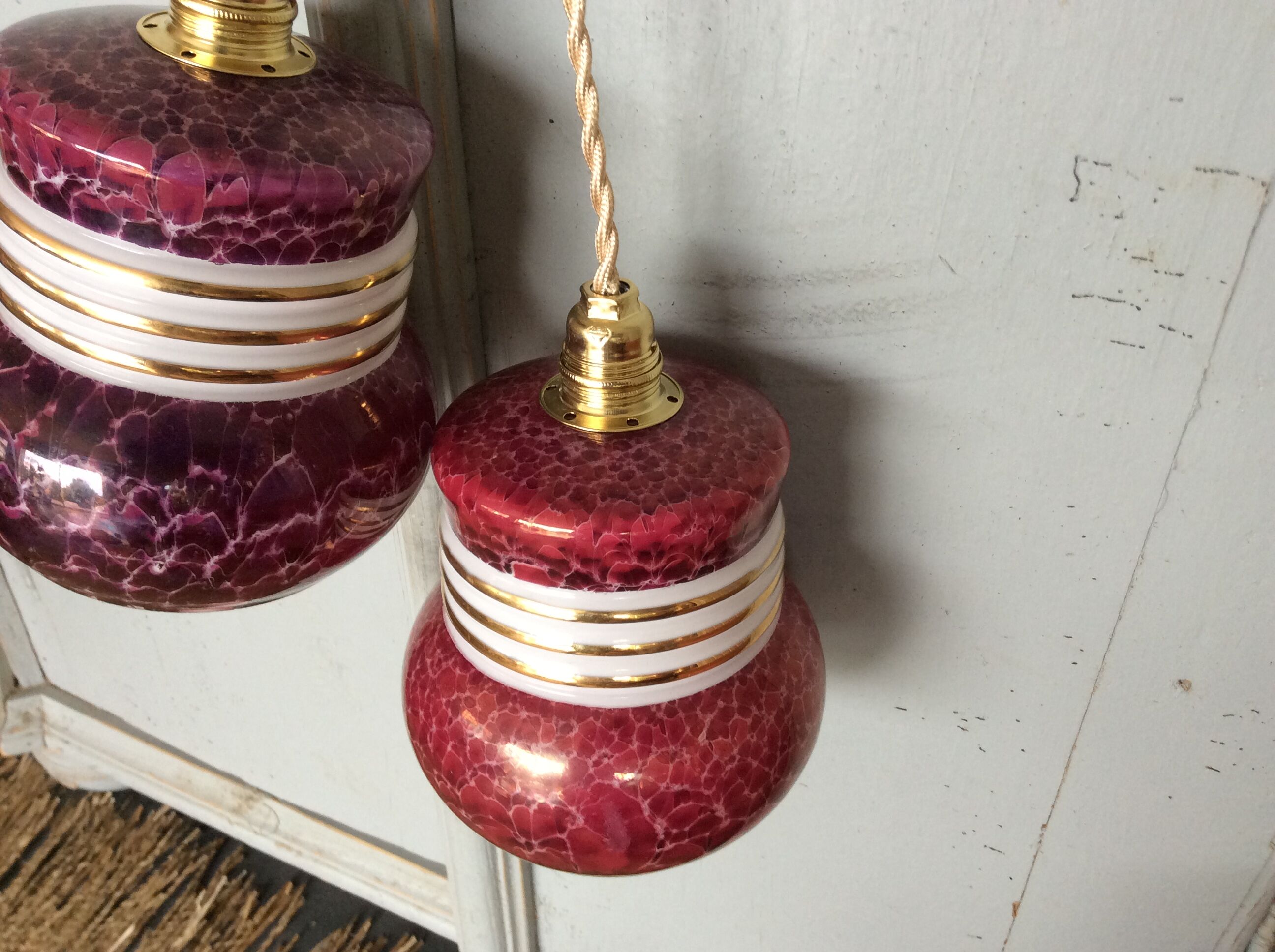 Vintage pendant lamps