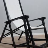 Vintage Italian design folding deck chair 1970s