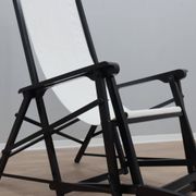 Vintage Italian design folding deck chair 1970s