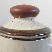 Vintage ceramic set – Jug & 4 footed glasses 70s - Korea