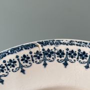 Set of 7 mismatched hollow plates Terre de Fer XIXth