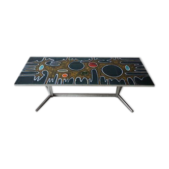 Ceramic coffee table 70s