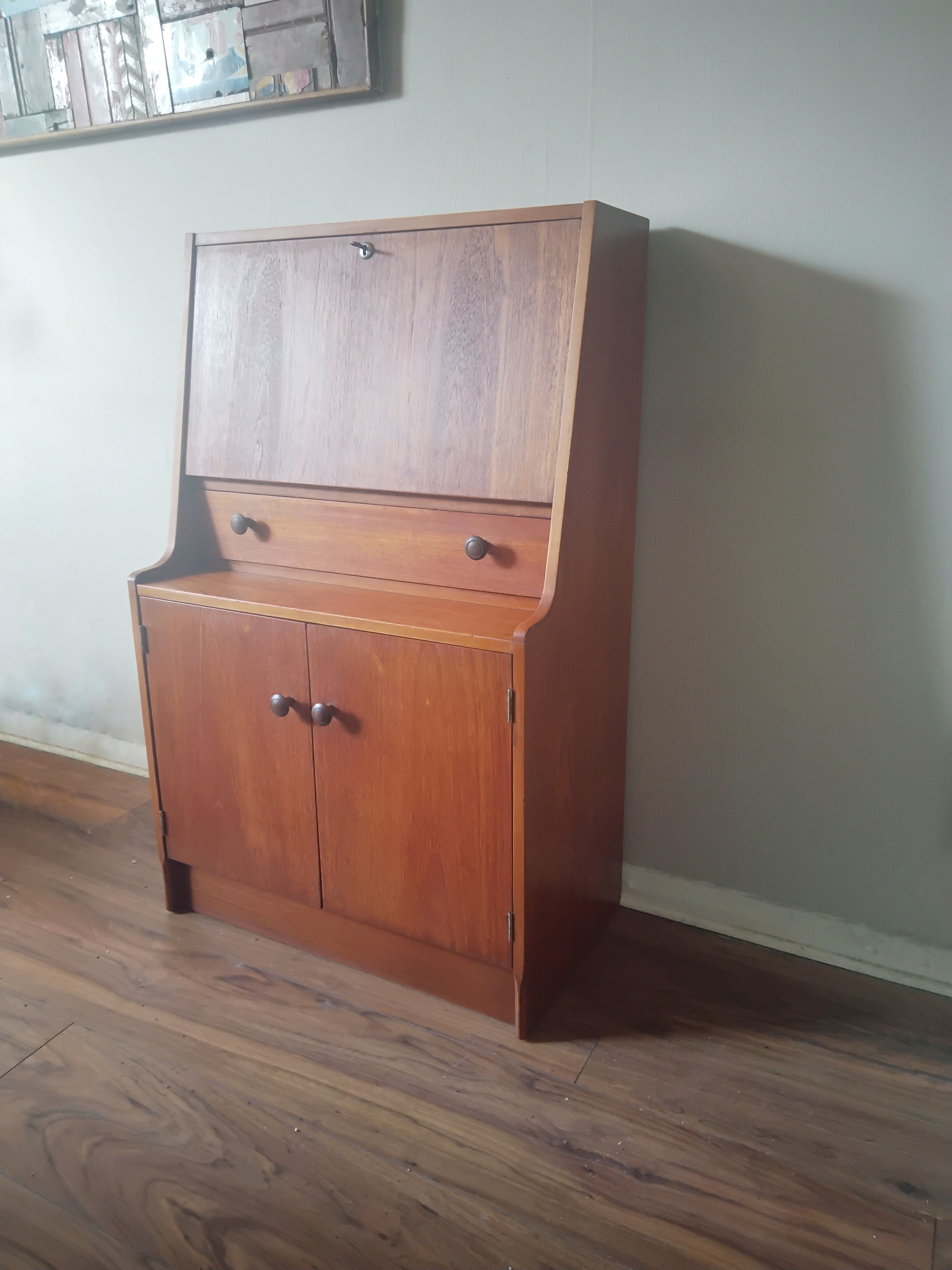 Mid century Teak bureau by Remploy