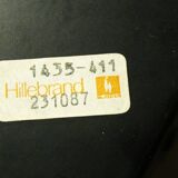 Brass and Glass Ceiling/ Wall Lamp by Hillebrand , 1990s