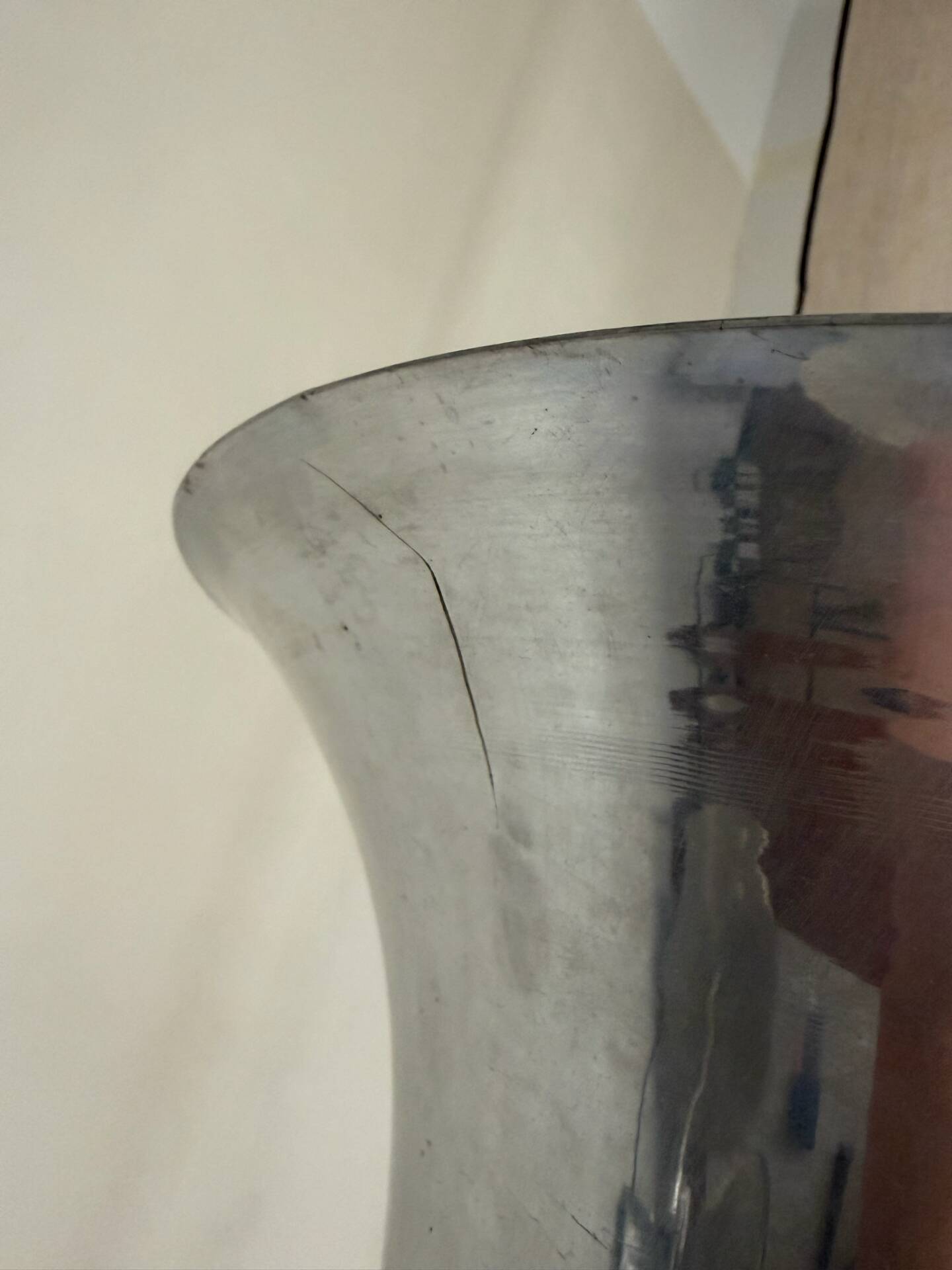 Lampadaire art déco, chrome et bois, 1930’s