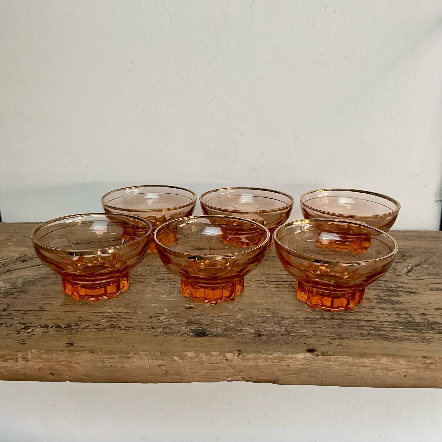 6 Rosaline champagne glasses