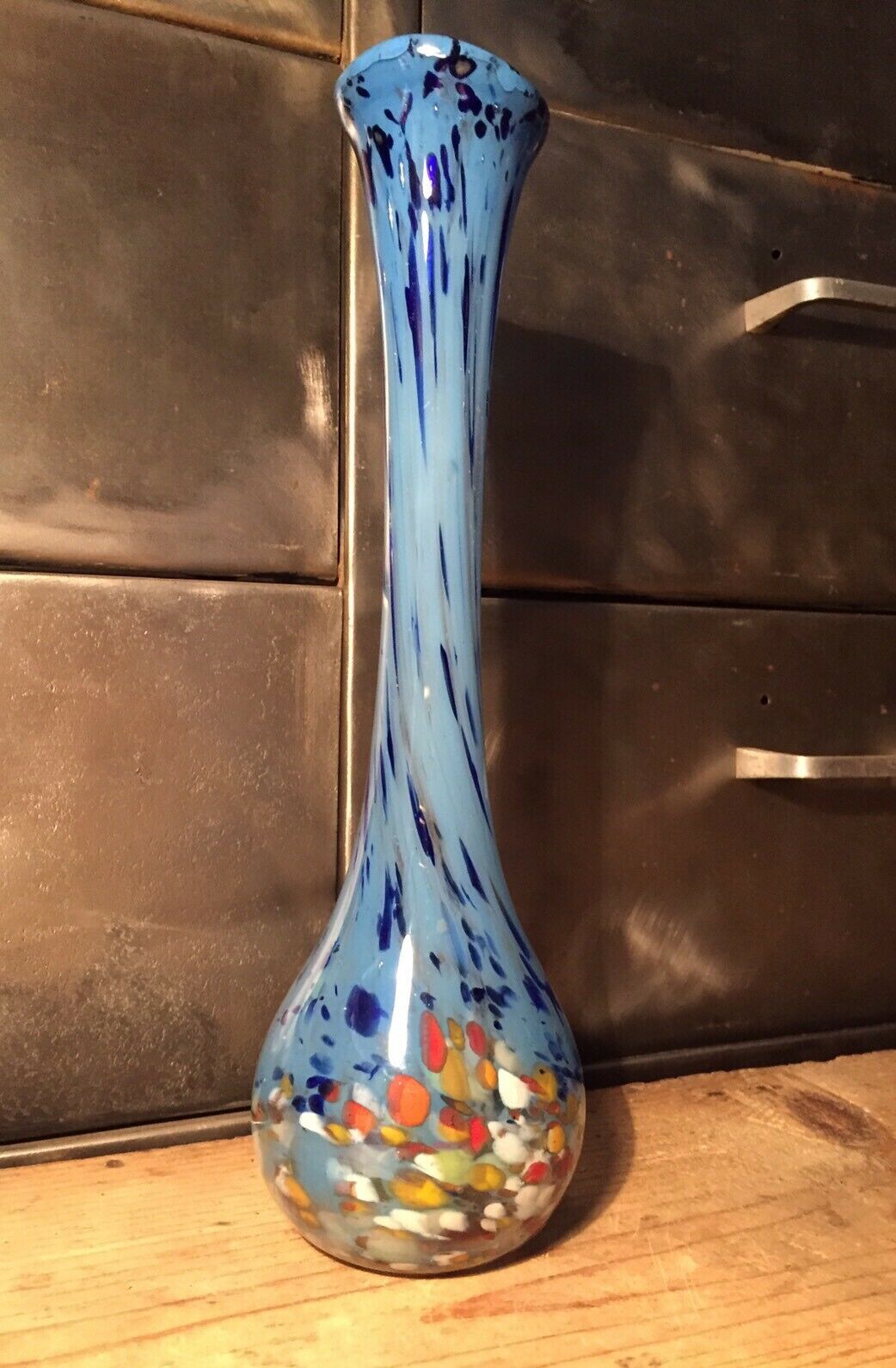 Soliflore vase in blown glass