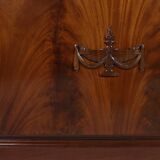 Exquisite Empire Style library cabinet with glass doors, Belgium, 1950s