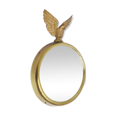 Golden mirror with eagle 33x21,5cm