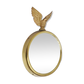Golden mirror with eagle 33x21,5cm
