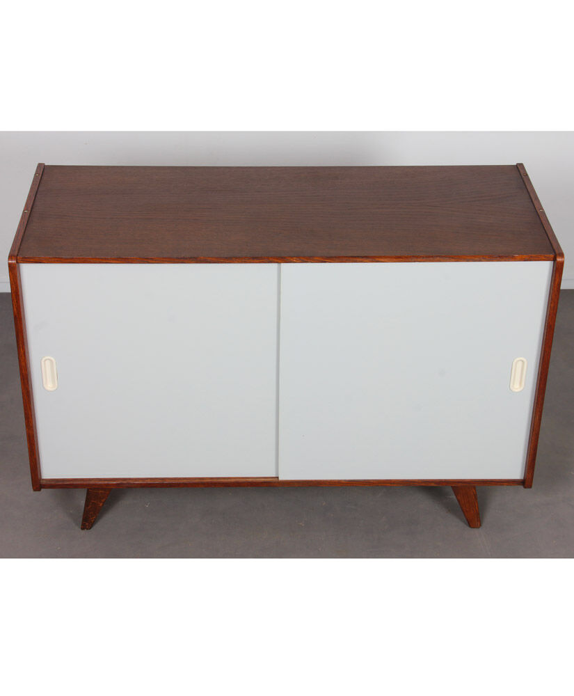 Vintage dark oak chest of drawers by Jiri Jiroutek, model U-452, 1960