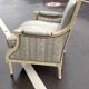 Paire de bergères fauteuils ancien style louis xvi vintage
