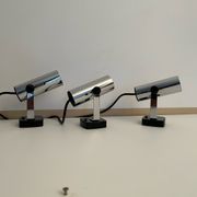 Set de 5 appliques vintage orientable chromée, Italie 1970