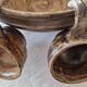 Ceramic punch service signed R. Kapota