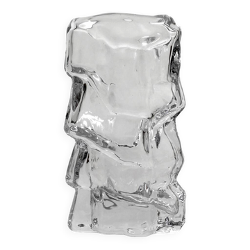 Tyko Axelsson Crystal Glass Vase, for Rejmyre, Sweden