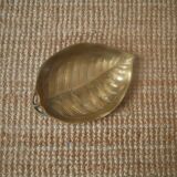 Empty pocket organic shape in brass gold metal bohemian country decoration