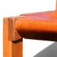 Chair S24 Pierre Chapo - Solid Elm & Cognac Leather Brutalist