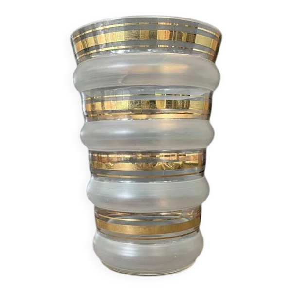Vase Art Déco doré