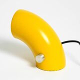 Very rare original Space Age 60s yellow table lamp made of iron by Temde