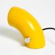 Very rare original Space Age 60s yellow table lamp made of iron by Temde