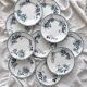 10 assiettes plates en terre de fer « Acacia » Moulin des Loups et Hamage