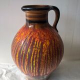 Saint Clement glazed ceramic 60s pitcher
