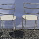 Paire de chaises de jardin en fer forgé