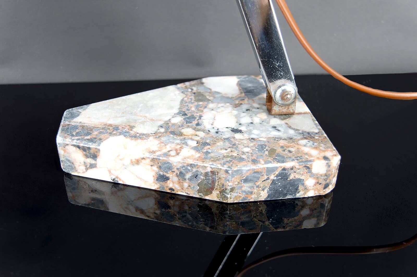 Important Art Deco Modernist Table Lamp, France, c. 1930