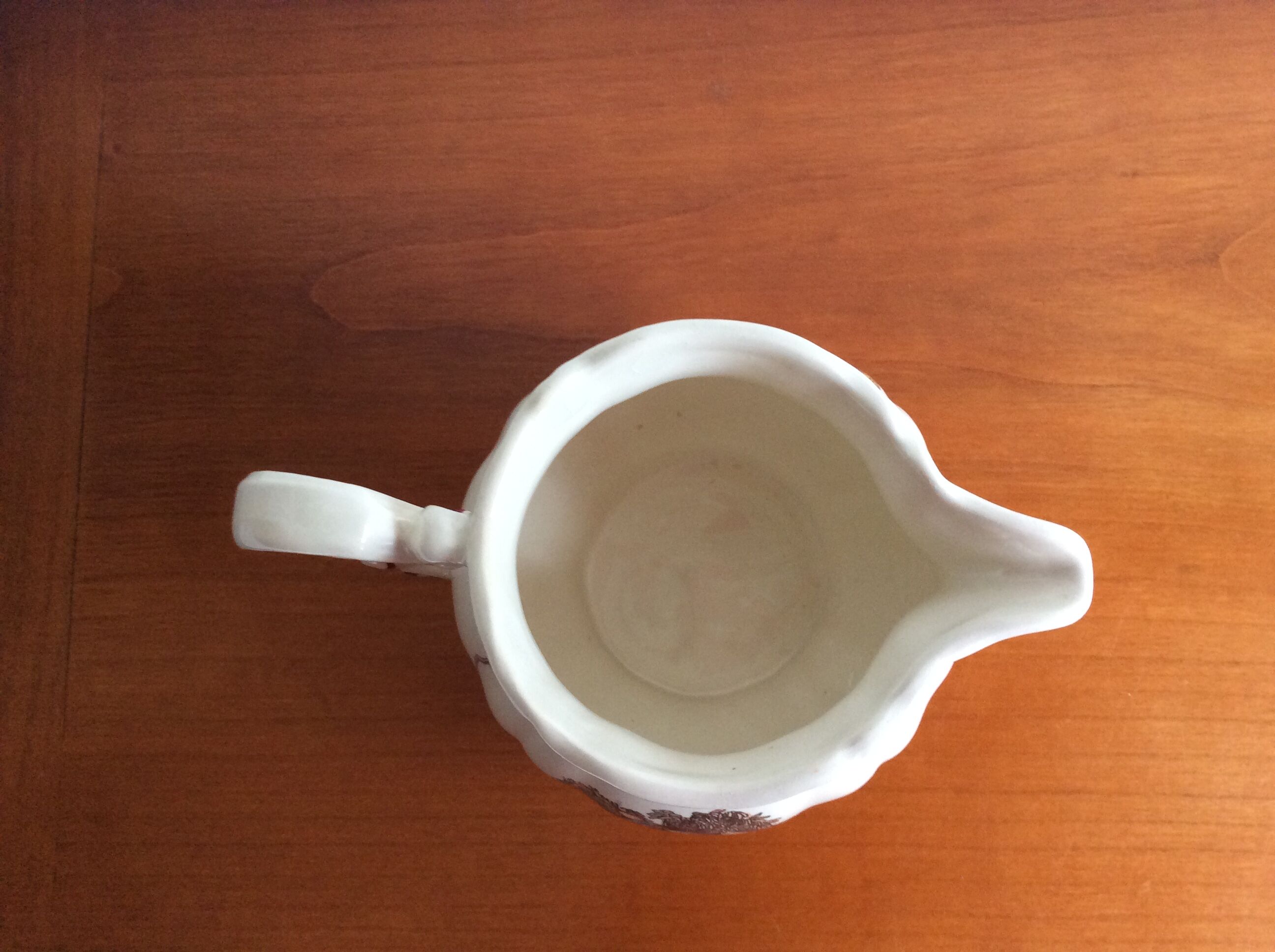Creamer Old earthenware milk pot Sarreguemines Obernai