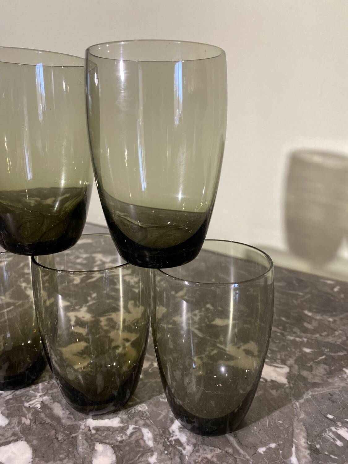 Vintage smoked glass