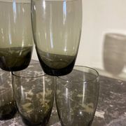 Vintage smoked glass