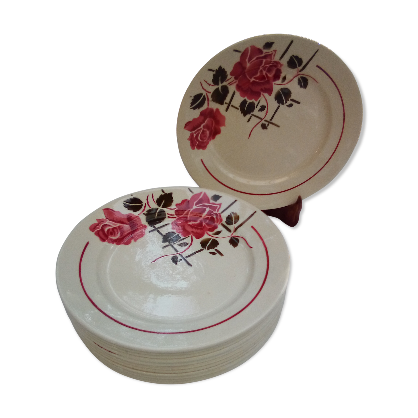 12 plates flat Simone / Badonviller