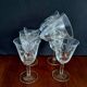 6 Luminarc foliage wine glasses from the 60s, new